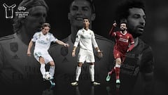 Modric, Cristiano y Salah, optan a Mejor Jugador del A&ntilde;o UEFA