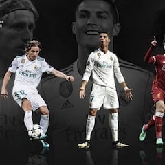 Modric, Cristiano y Salah optan a Mejor Jugador del Año UEFA