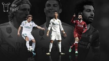 Modric, Cristiano y Salah optan a Mejor Jugador del Año UEFA