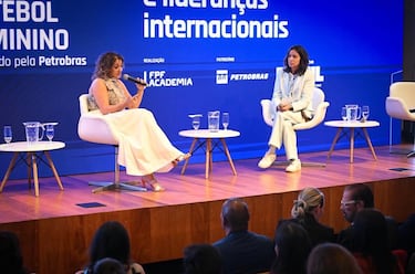 Mauro Silva, en la visita de Beatriz Álvarez en Brasil: “La Liga F es un modelo”