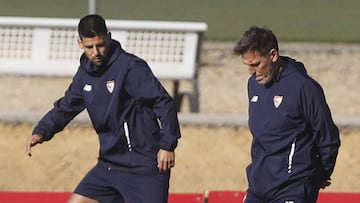 Nolito y Berizzo.