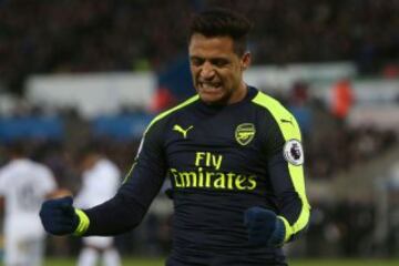 Alexis Sánchez brilló en la goleada de Arsenal. 