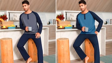 Pijama para hombre en tallas grandes.