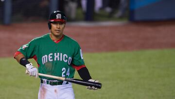 Action photo during the match Mexico vs Italia corresponding of the World Baseball Classic 2017, in Jalisco.
Foto durante el partido Mexico vs Italia correspondiente al Clasico Mundial de Beisbol 2017, en Jalisco, en la foto: Efren Navarro Mexico
09/03/2017/MEXSPORT/Cristian de Marchena