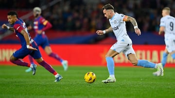 Aleix García, en el reciente Barça-Girona.