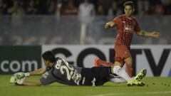 Mart&iacute;n Ben&iacute;tez, en un partido con Independiente.