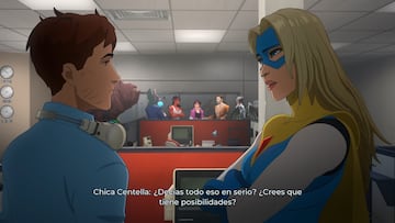 Robert discute con Chica Centella