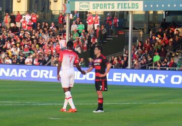 Chicharito, en la Florida Cup ante Santa Fe.