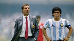 Bilardo, junto a Maradona.