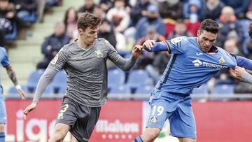 Diego Llorente, en un partido con la Real Sociedad.