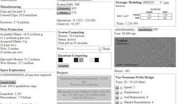 Universal Paperclips, un 'clicker' sobre la producción en el capitalismo