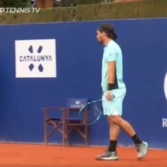 Fognini la lía: expulsado por insultar a un juez de línea