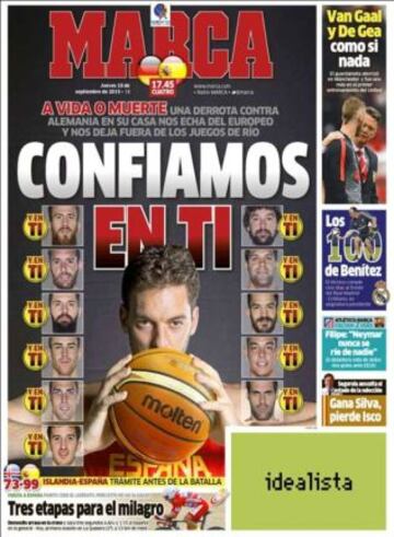 Portadas de la prensa deportiva