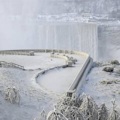 Las cataratas del Niágara se hielan