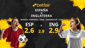 España vs. Inglaterra: horario, TV, estadísticas, cuadro y pronósticos de la final del Mundial Femenino
