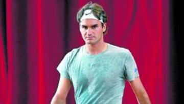 <b>SIN MIEDO. </b>Roger Federer, entrenándose ayer en Madrid.
