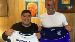 Maradona: "Estoy feliz. Vamos a trabajar con alma por Gimnasia"