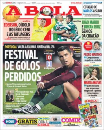 Portadas de la prensa mundial