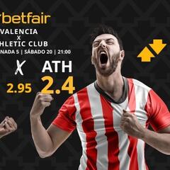 Valencia CF vs. Athletic Club: horario, dónde ver, pronósticos y clasificación
