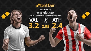 Valencia CF vs. Athletic Club: horario, dónde ver, pronósticos y clasificación