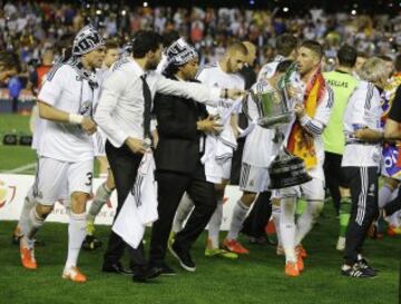 El 16 de abril de 2014 el Real Madrid gana la final de la  Copa del Rey frente al Barcelona