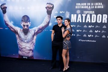 Vinicius, Carvajal y Courtois, protagonistas en la alfombra roja de la película de Ilia Topuria