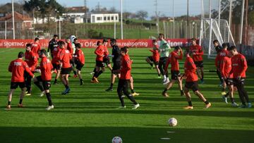 30.12.2022. ENTRENAMIENTO DEL SPORTING EN MAREO.