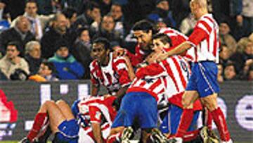 <b>ALEGRÍAS</B>. Las rachas finales de Luis auguran alegrías para los jugadores del Atlético.