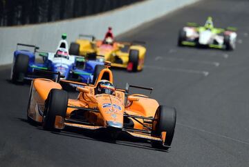Fernando Alonso durante la carrera.