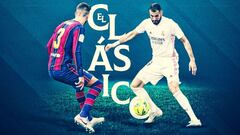 Gerard Piqu&eacute; y Karim Benzema, dos de los protagonistas del Cl&aacute;sico Barcelona-Real Madrid de LaLiga Santander.