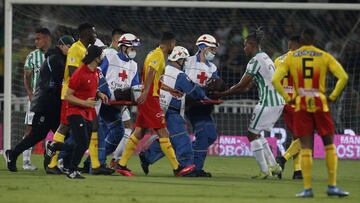 A través de un comunicado oficial, Atlético Nacional dio a conocer el alcance de la lesión sufrida por Baldomero Perlaza en la final ante Pereira.
