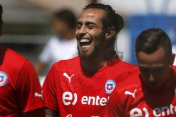 El primer día de trabajo de los seleccionados en Juan Pinto Durán.