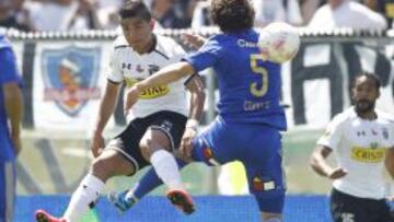 Felipe Flores y Mathias Corujo animaron uno de los duelos de la tarde en el Superclásico en el Monumental.