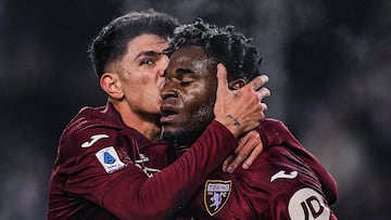 Duvan Zapata, commovido tras el doblete con Torino