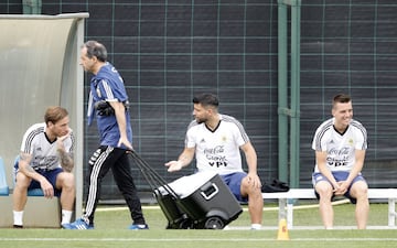 Las imágenes de la práctica de la selección en Barcelona