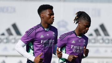 12/03/23 ENTRENAMIENTO REAL MADRID TCHOUAMENI CAMAVINGA