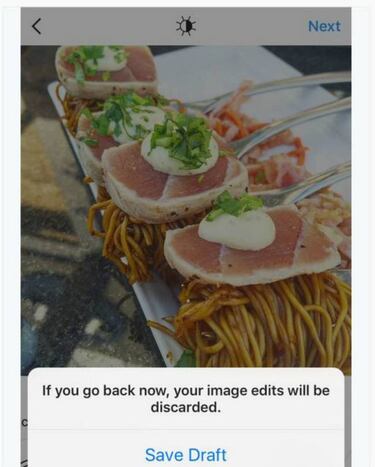 Instagram experimenta con editar imágenes y guardarlas sin publicarlas