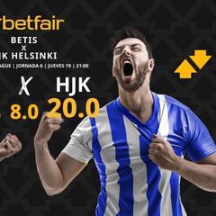Real Betis vs. HJK Helsinki: horario, TV, pronósticos, estadísticas y clasificación