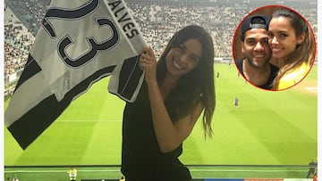 La alegría de la novia de Dani Alves tras la clasificación de la Juventus