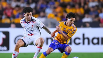 during the round one second leg match between Tigres UANL and Real Esteli as part of the CONCACAF Champions Cup 2025, at Universitario Stadium on February 12, 2025 in Monterrey, Nuevo Leon, Mexico.