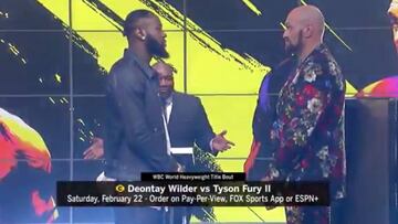 La pelea más esperada se inicia con un cara a cara de lo más absurdo: ojo a Wilder y Fury