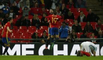 England 2-2 Spain friendly: the best images from the match