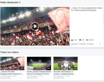 El video es la herramienta multimedia que más les interesa a los consumidores de los dos equipos en Facebook. Miles de reproducciones son tendencia.