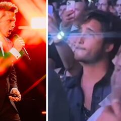 Video: Diego Boneta es captado disfrutando de un concierto de Luis Miguel
