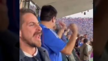 Captan a Gonzalo Winter en el estadio: esto hizo tras el gol de la U en el clásico universitario