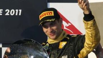 <b>UN GRAN DÍA. </b>Vitaly Petrov estaba feliz con su gran resultado.