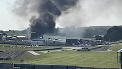 Incendio en Lydden Hill.