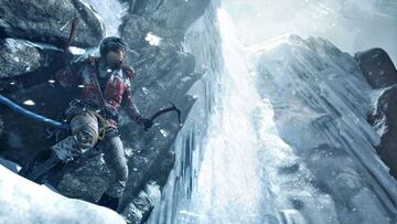 Lara Croft en Rise of the Tomb Raider.