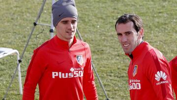 Griezmann y Godín.