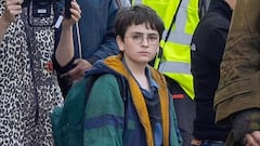 Sneak peek: Hagrid and Harry on set for the upcoming Harry Potter series